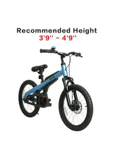 Ninebot 18 Inch Kids Bike for Boys & Girls with Aerospace Aluminum Frame, Front Suspension, Disc Brake, Coaster Brake, Adjustable Seat, Mountain Tires, Chain Guard, Reflectors & Kickstand, Blue 18inch 3