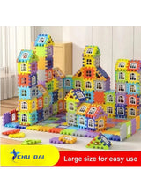 CHU DAI Children's building block set, building block house ，Preschool Building Set, Sensory Montessori Toys for Children, Toddler Blocks for Boys and Girls(350 pieces) 6