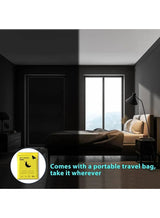 ONETO Portable Blackout Curtains With Self Adhesive Tape Travel Cuttable Sunscreen Shade Drapes For Bedroom Living Room Bathroom And Attic Blackout Curtains Width 145 cm Length 200 cm 4