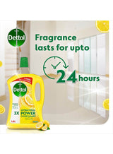 Dettol Lemon Antibacterial Power Floor Cleaner, Pack Of 2 Yellow 1.8x1.8Liters 4
