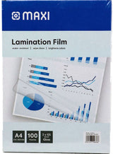 Maxi 100-Piece Laminating Pouch Film Set Clear 3