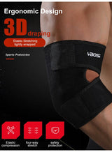 VBOSI Elbow Support Brace, 3D Ergonomic Compression Sleeve with Adjustable Pressure Strap & Breathable Weaving for Joint Pain Relief in Basketball, Gym, Tennis & Cycling (Black) 3