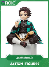 GROIC Demon Slayer - Onigiri Tanjiro, Kamado Tanjirou Figure Ghost Slayer Figure Eat Rice Balls Series Action Figure Toys Desktop Decoration Gift Anime Fan Collection(Onigiri Tanjiro) 4