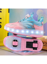 MIXSNOW Shoes with Wheels LED Light Shoes Skate Shoes Kids Gifts Boys Girls Shiny Roller Skates 2