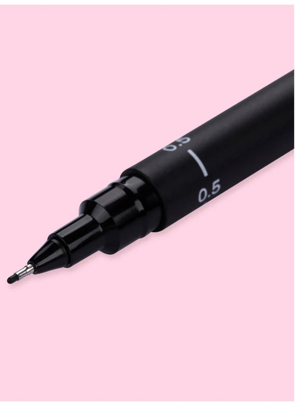 Uniball 1-Piece Unipin Fineliner Pen 0.5mm Tip Black Ink