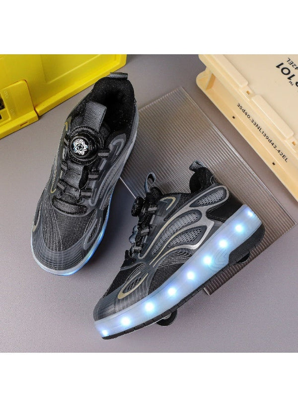 MIXSNOW Shoes with Wheels LED Light Shoes Skate Shoes Kids Gifts Boys Girls Shiny Roller Skates