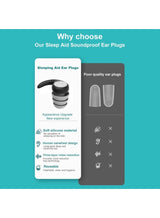 Eworld Noise Cancelling Earplugs for Sleeping, Reusable Ear Plugs for Kids & Adults – Comfortable Silicone & Foam Ear Protection for Snoring, Work, Swimming, Travel, Studying & Concerts 2