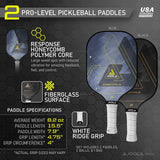 JOOLA Essentials Pickleball Paddle Set with 2 Paddles, 2 Balls, and Carry Bag 4