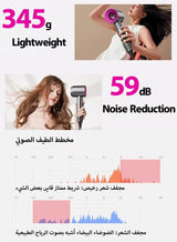DOSCHER 1600W Professional Ionic Hair Dryer - Fast Drying Blower Hair Dryer with Thermo-Control, Low Noise, Includes Hair Diffuser and Concentrator for Perfect Styling 4