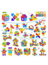 CHU DAI Children's building block set, building block house ，Preschool Building Set, Sensory Montessori Toys for Children, Toddler Blocks for Boys and Girls(350 pieces) 4