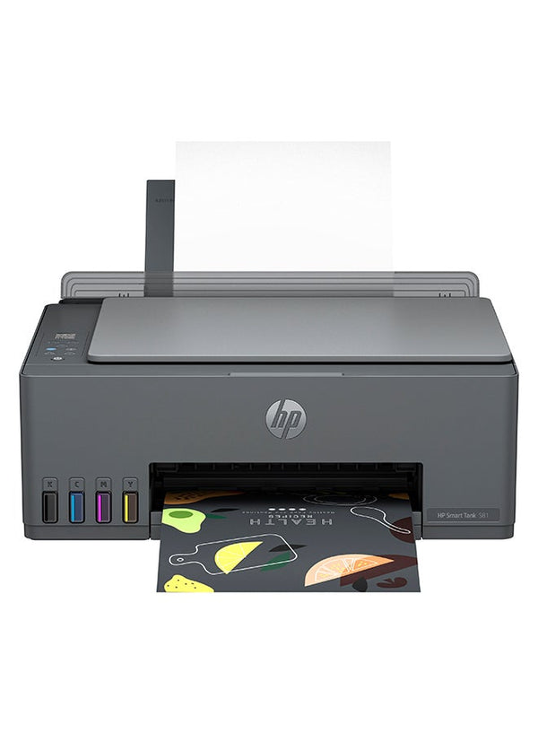 Smart Tank 581 Wireless All In One Printer, Print, Scan, Copy, Print up to 6000 black or 6000 color pages - Grey [4A8D4A] Grey/Black