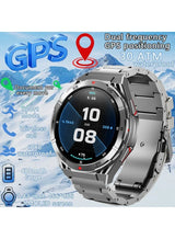 GPS Smart Watch for Men Waterproof 1.43 Inch AMOLED Display Fitness Activity Tracke with Sleep Monitoring suitable for Android iOS 6