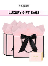 JOSQUEWNN 2pcs Large Gift Bags with Greeting Card and Tissue Paper，Rose Purple Gift Bag for Celebrating Birthdays, Valentine's Day, Weddings, Anniversaries, Mother's Day 32*25*10CM 7