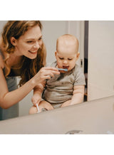 Moonkie Baby Finger Toothbrush Tongue Oral Cleaner Kit for 3 Months +, 3 Pcs (Blue/Mint/Blue) 4