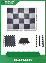 GROIC Foam Puzzle Mat，Foam Floor Tiles 20 Pieces Interlocking Floor Mats Interlocking Foam Tiles Multi-Purpose Foam Play Mat,Foam Mats for Floor,Kids Playmat(30*30cm) 3