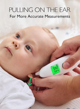 Momcozy Non-Contact Forehead and Ear Thermometer, Digital Infrared Thermometer for Adults and Children, with Child Mode, Fever Alarm Function, Mute and Memory Functions, Fast and Accurate Measurement 3
