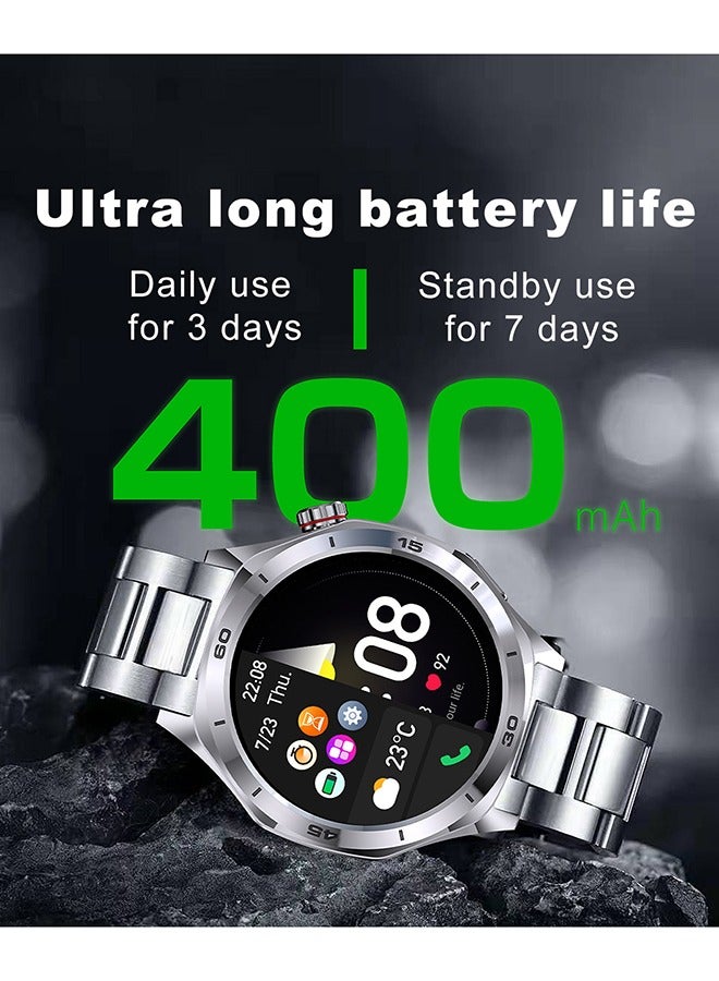 Smart Watch for Men,Bluetooth 1.52" HD Screen Smartwatch with Heart Rate Sleep Monitor Pedometer, 21 Sports Mode Fitness Watch, IP67 Waterproof Fitness Tracker for Android iOS