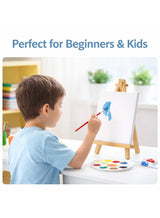 Dozen Artist Canvas with Wooden Easel for Painting – Premium White Cotton Stretched Canvas Board, Blank Painting Canvas for Acrylic Oil Watercolor, Art Canvas Set for Kids, Beginners, Students & Professional Artists, Art Supplies for Home School 4