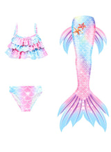 AUTOYSUR Mermaid Tail Sets Mermaid Costume Girls Swimwear Mermaid Tail Swimwear,Bikini Sets,Mermaid Costume Swimsuits for Kids 6