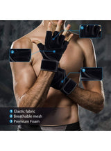 PYC Workout Gloves Mens and Women Weight Lifting Gloves with Wrist Support for Gym Training, Full Palm Protection for Fitness, Weightlifting, Exercise, Hanging, Pull ups 5