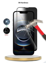 Apple iPhone 16e 5G 2025 Premium E2E Series Privacy Full Glue Full Cover Tempered Glass Screen Protector (MSGECP) - Clear/Black 2