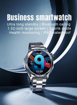 Smart Watch 1.52 inch Smartwatch Fitness Running Watch Bluetooth Pedometer Call Reminder Activity Tracker Compatible with Android iOS Women Men Hands-Free Calls Waterproof Media Control 2