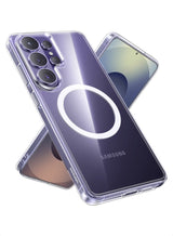Samsung Galaxy S26 Ultra Magnetic Case, [iCrystal Tech] [Drop Protection] [Compatible with Round MagSafe Acc] Ultimate Shockproof Protection Cover, Magnetic Case for S26 Ultra with Shockproof Bumper clear 5