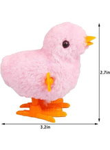 Kibe Jumping Chick 2-Pack Wind Up Toys Novelty Chicken Hopping Windup Toy for Kids Toddlers Party Favors Goody Bag Fillers Gifts(2 random colors) 3