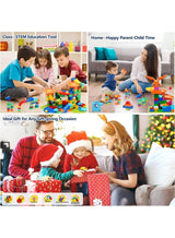 CHU DAI Marble Run Building for Kids: STEM Building Blocks Set Compatible Classic Blocks - Educational Toys for Kids Home School - Birthday Gift for Boys Girls 2