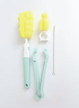 Zenito Baby Bottle & Nipple Cleaning Brushes - 4 PACK Baby Bottle Cleaning sponge Brush with long handle, Includes Nipple Cleaner , Bottle Clip, Water Bottle & Straw Cleaner, Multicolor 5