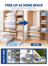 BASILKIT 7-Piece Vacuum Storage Bags 60x80cm,Reusable Compression Space Saving Bags ,Foldable, Durable and Space Saver , with Free Hand Pump for Packing Clothes andBedding for Travel 3
