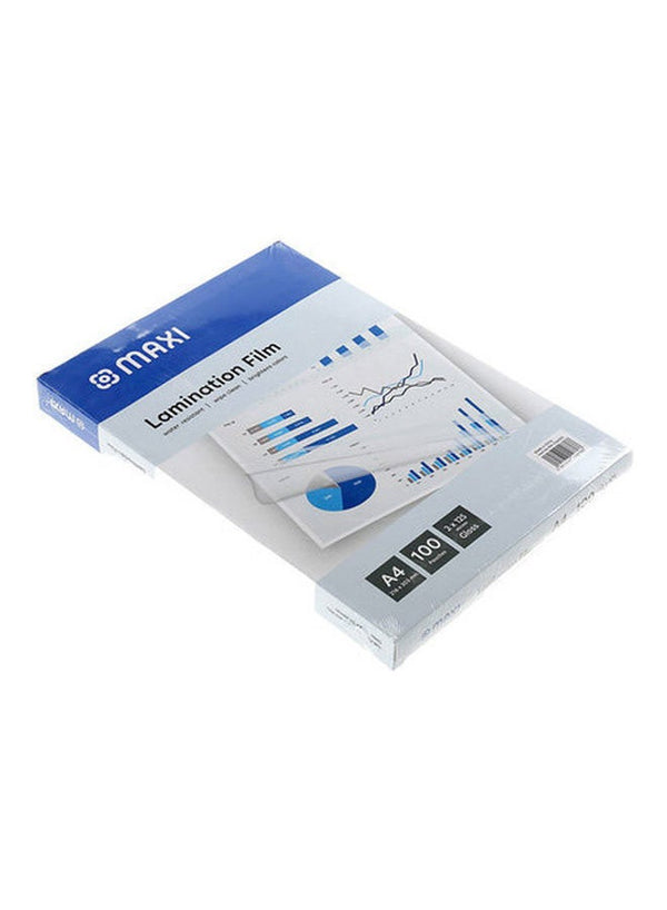 Maxi 100-Piece Laminating Pouch Film Set Clear