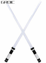 GROIC 2pcs Dueling Lightsaber, 2-in-1 Retractable Lightsaber, 7-color Light-up Sword Toy, Children's Dress Up Accessories, Cosplay Props 6