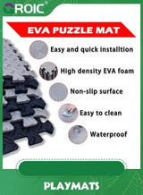 GROIC Foam Puzzle Mat，Foam Floor Tiles 20 Pieces Interlocking Floor Mats Interlocking Foam Tiles Multi-Purpose Foam Play Mat,Foam Mats for Floor,Kids Playmat(30*30cm) 1