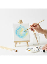 Dozen Artist Canvas with Wooden Easel for Painting – Premium White Cotton Stretched Canvas Board, Blank Painting Canvas for Acrylic Oil Watercolor, Art Canvas Set for Kids, Beginners, Students & Professional Artists, Art Supplies for Home School 2