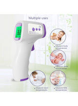 Gonice One-Click Non-Contact Infrared Thermometer with 3-Color Fever Alert, 1-Second Measurement & Multi-Use Function 1