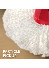 Vileda Easy Wring & Clean Spin Mop & Bucket Set With Foot Pedal | Vileda |3-Piece Handle 130 Cm |Floor Mop With Spinning Wringer | Turbo Refill 100% Microfibre Mop Head | Assorted ‎30.2 x 50 x 29.4 cm 4