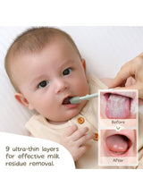 Moonkie Baby Finger Toothbrush Tongue Oral Cleaner Kit for 3 Months +, 3 Pcs (Blue/Mint/Blue) 2