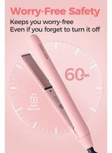 DOSCHER Ceramic Hair Straightener and Curler with 3D Floating Ceramic Plates – Anti-Scald Rounded Design, Up to 230°C (450℉) High Heat, Dual Voltage, Auto Shut Off, 2m Swivel Cord, 2 Year Warranty 5