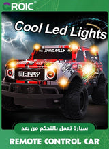GROIC Remote Control Car, 1/24 Scale Light Up Racing Car Toys, RC Car for Kids with Cool Led Lights, Hobby RC Cars Toys,Wireless Off-road Vehicle,Remote Control Off-road Vehicle 2