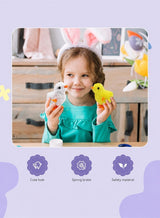Kibe Jumping Chick 2-Pack Wind Up Toys Novelty Chicken Hopping Windup Toy for Kids Toddlers Party Favors Goody Bag Fillers Gifts(2 random colors) 1