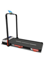 PowerMax Fitness JogPad-1 3HP Motorized 2-in-1 Treadmill for Home & Office Use with Remote Control, 8% Manual Incline, 10 km/h Max Speed, 120 kg Max User Weight, Compact Design, Shock Absorption 950x405mm Running Deck, LED Display, iPad Holder 6