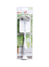 Munchkin Bottle And Nipple Brush Set, 2pc - Easy Grip Sponge Cleaners for Baby Bottles, 0+ Months - Assorted 1