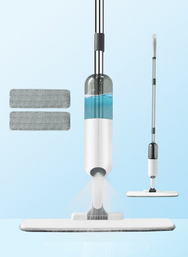 AHAKAC Spray Mop with 2 Washable Microfiber Pads-Cleaning Mop with 350ML Refillable Water Tank-Ceramic Floor Mop for Home Kitchen