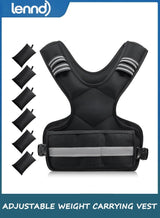 LENND Weighted Vest for Men and Women 1.8KG-5KG Adjustable Vest with 6 Iron Blocks and Weights for Home Workout, Adjustable Weight Vest Sports Set for Cardio and Strength Training 1
