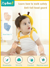 Bybeo Baby Head Protector Pillow Toddler Breathable Safety Protect Hat With 2 Knee Pads for Crawling and Walking, 6 Months-3 Years 1