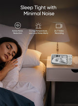 eufy Baby Monitor E21 with 4K Camera, Hybrid Wi-Fi and No Wi-Fi Connection, App and Monitor Control, Ultra-Clear Night View, Pan-Tilt, 8× Zoom, Portable Camera with Built-In Battery, ANR, Smart Alerts 4