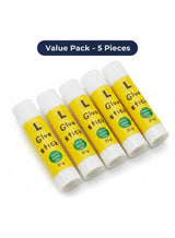 Lukadah Glue Stick 21g Bulk Pack of 5 – Non-Toxic, Washable, Acid-Free Adhesive for School, Office, Kids, Craft Supplies, DIY, Scrapbooking, Paper, Cardboard, Arts & Crafts Projects – Solvent Free Glue Sticks 3