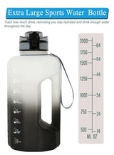 GEMFUL 2l Big Water Bottle 2 Litre with Handle Leak Proof BPA Free Large Capacity Daily Drinks Jug for Gym Fitness Sport Outdoor 5
