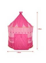 High-Quality, Portable And Foldable Castle Tent House For Toddlers, Pink 105x105x135cm 4